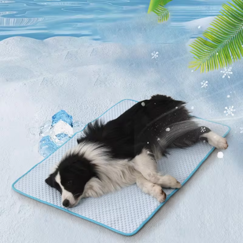 Breathable Ice Silk Cooling Mat for Pets