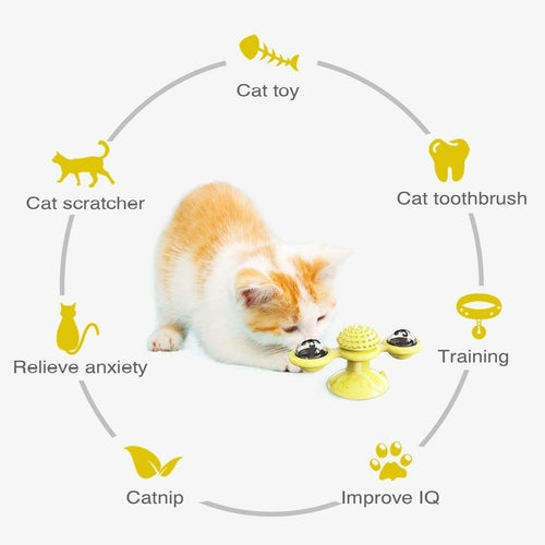Interactive LED Light-Up Cat Ball Toy