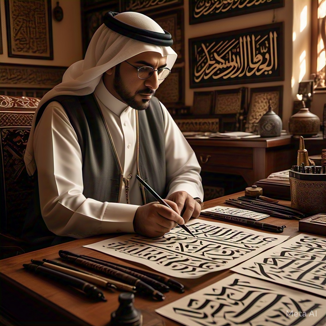 Arabic calligraphy artist dubai