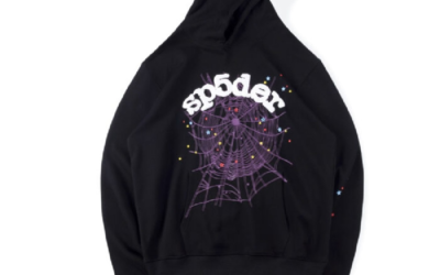 Black Sp5der Hoodie is a standout fashion piece