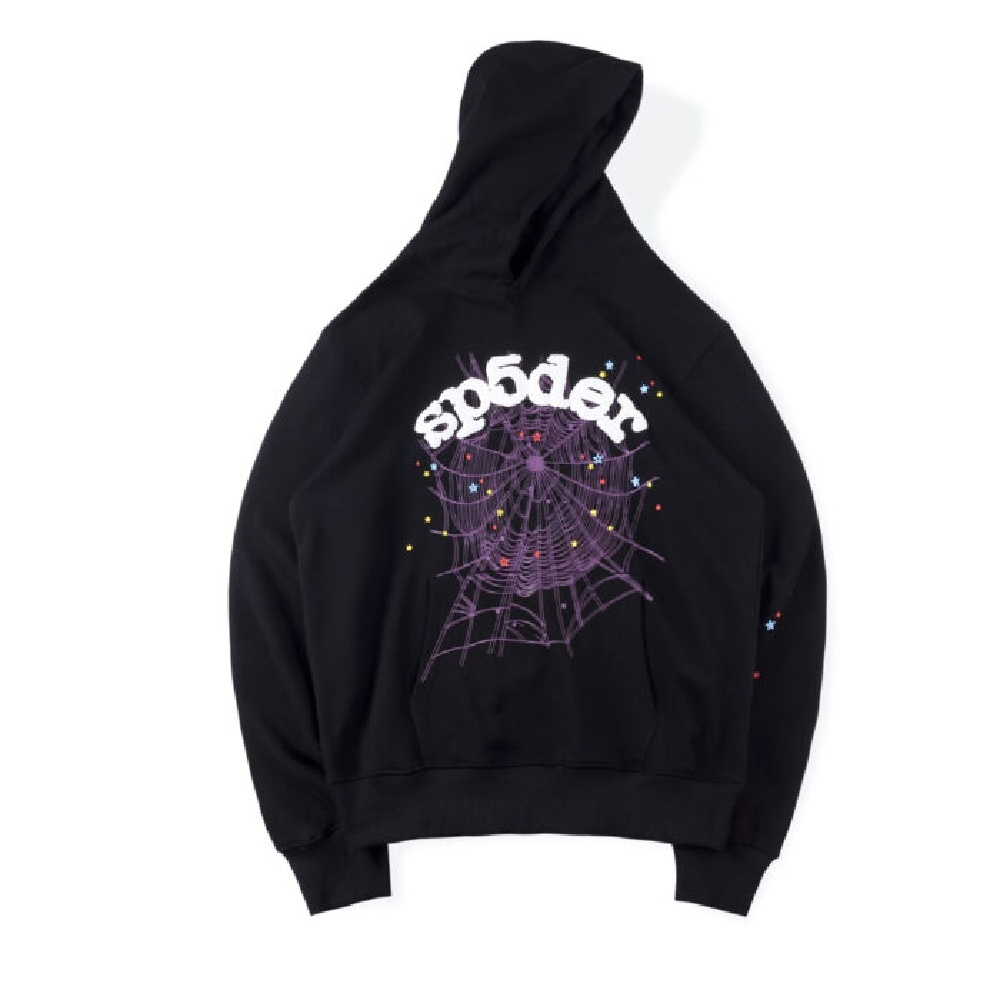 Black Sp5der Hoodie is a standout fashion piece