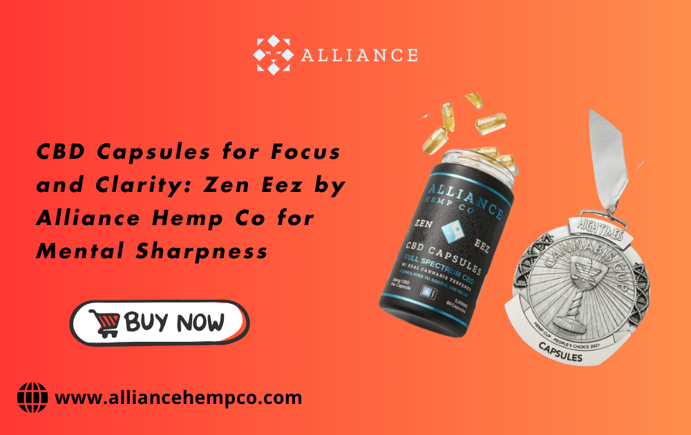 CBD capsules for focus and clarity